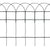 Garden Border Fence Powder-coated Iron 25x0.4 m
