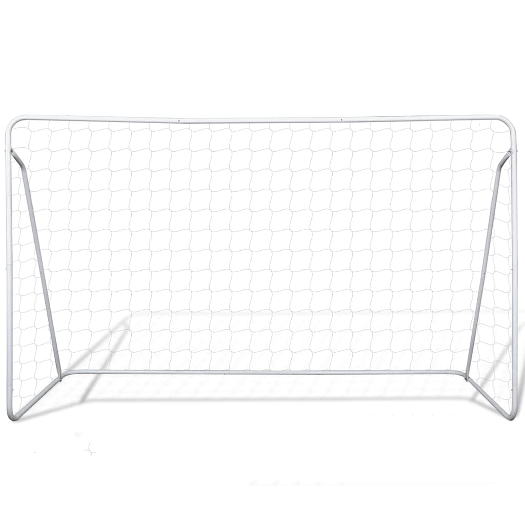 Soccer Goal Post Net Set Steel 240 x 90 x 150 cm High-quality