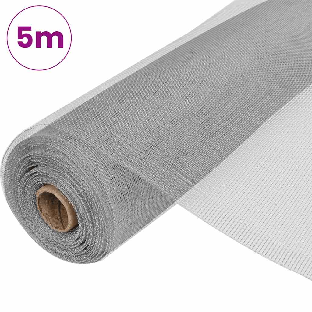 Mesh Screen Aluminium 100x500 cm Silver
