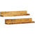 Solid Wood Wall Mounted Display Shelf 2 pcs