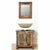 Reclaimed Solid Wood Bathroom Vanity Cabinet Set with Mirror