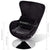 Armchair with Egg Shape Black