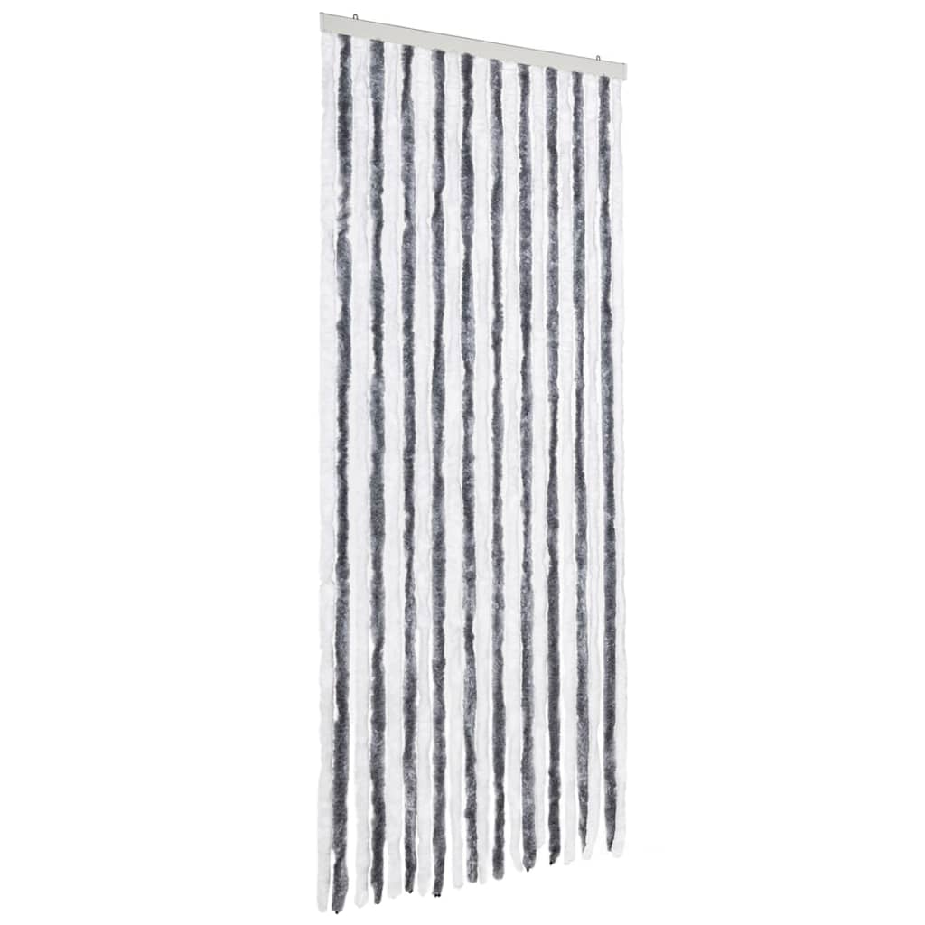 Insect Curtain Grey and White 90x220 cm Chenille