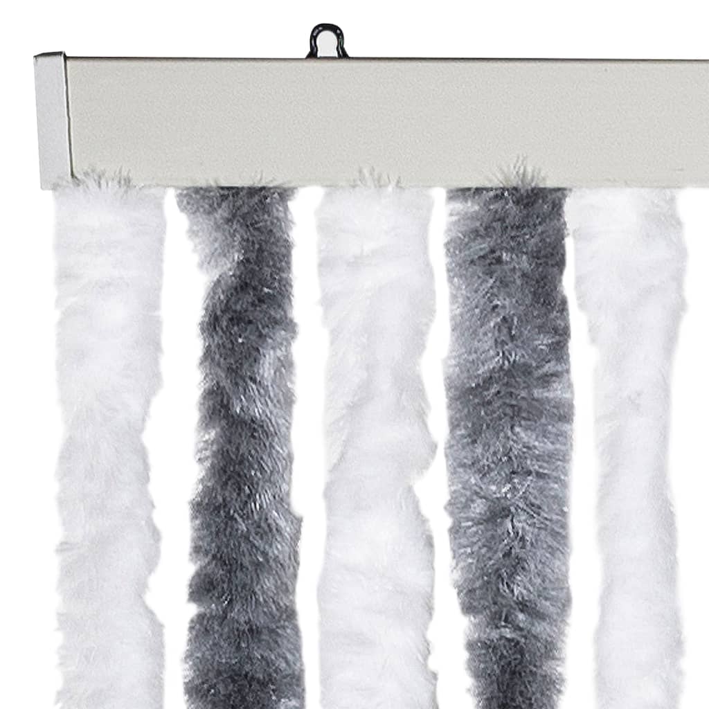 Insect Curtain Grey and White 90x220 cm Chenille
