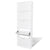 White Wooden Shoe Cabinet with 5 Compartments