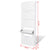 White Wooden Shoe Cabinet with 5 Compartments