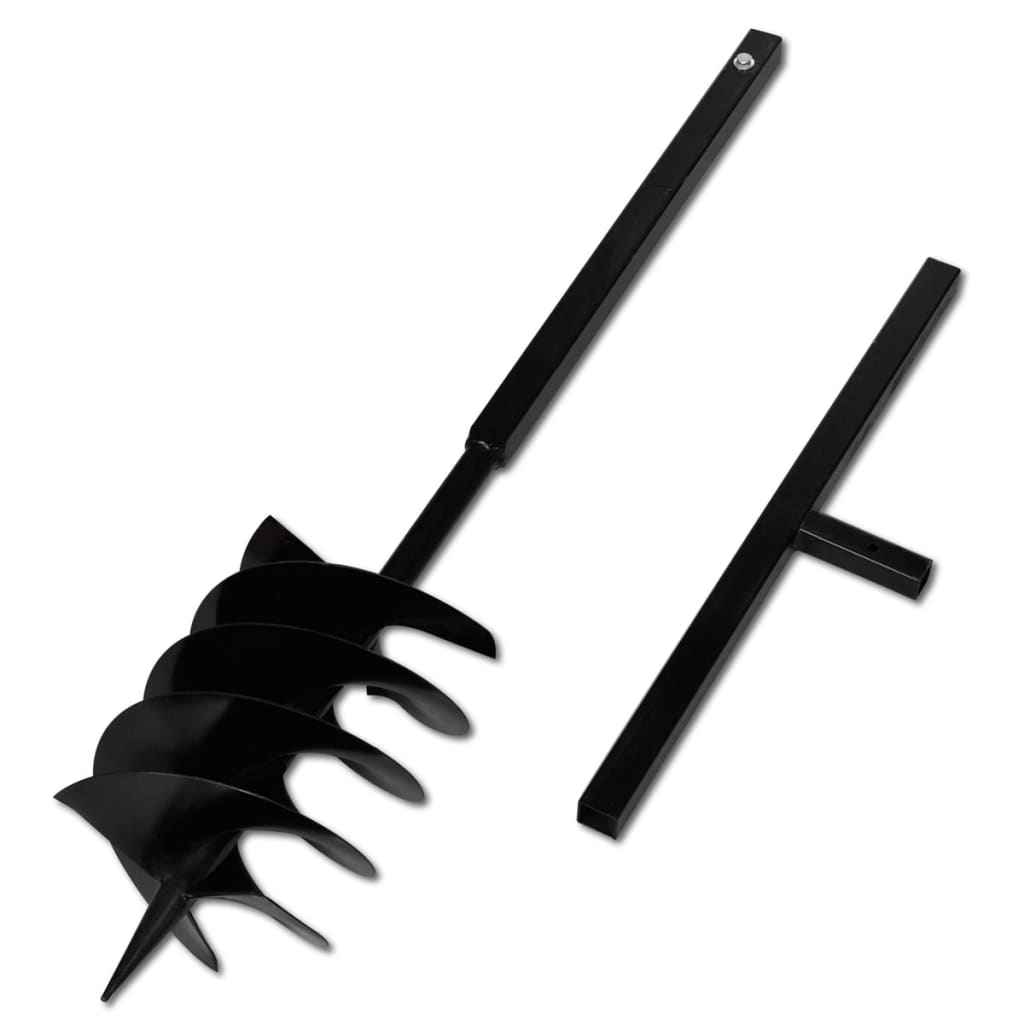 Ground Drill with Handle 200 mm with Extension Tube 13 m Steel
