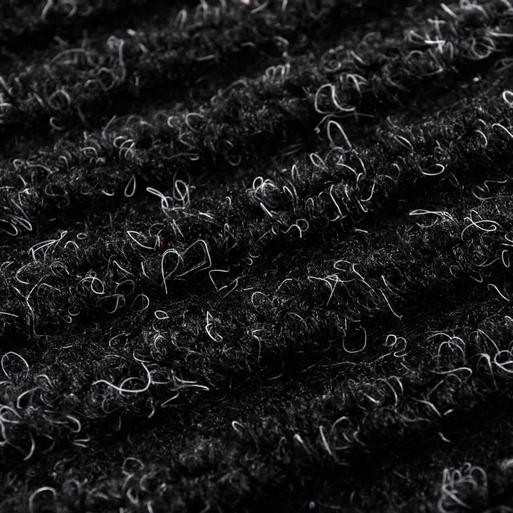 Door Mat Black 90 x 120 cm PVC