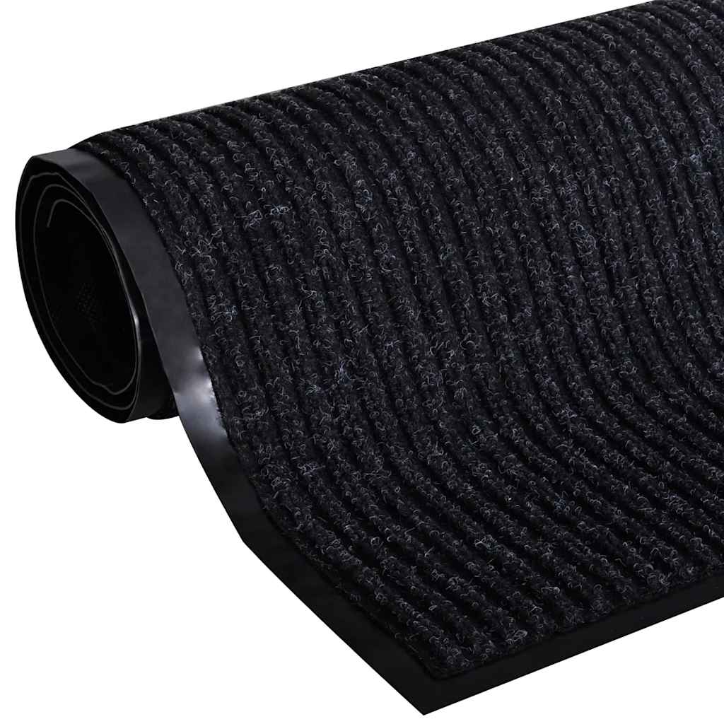 Door Mat Black 90 x 150 cm PVC