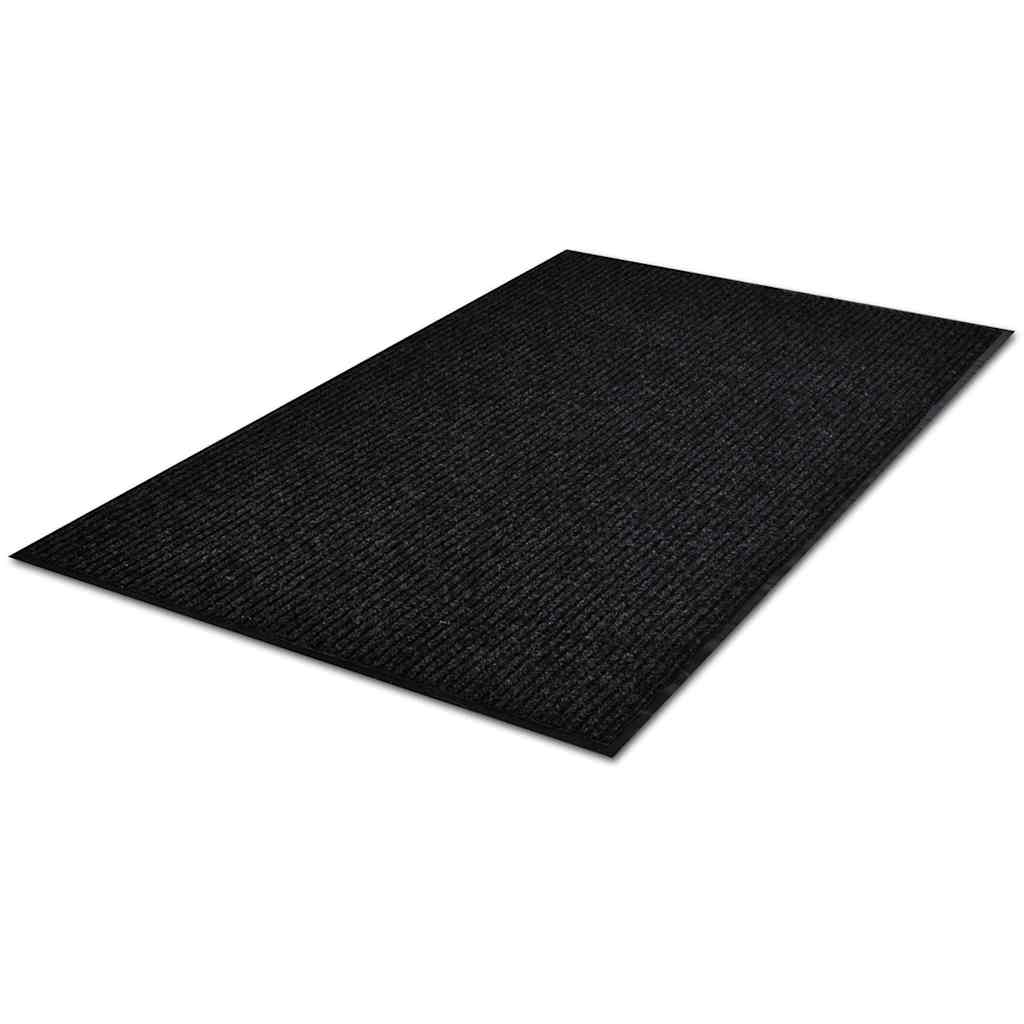 Door Mat Black 90 x 150 cm PVC