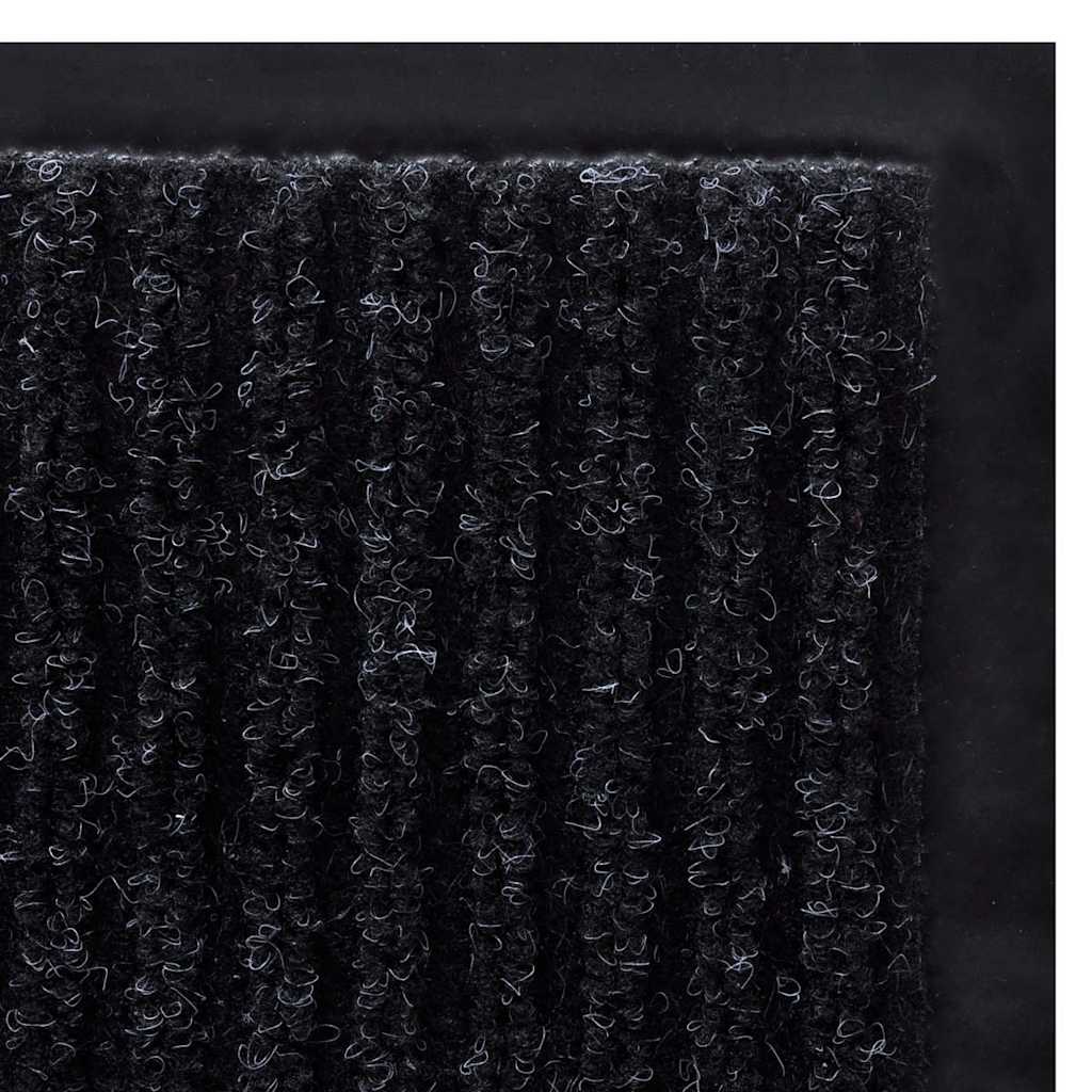 Door Mat Black 90 x 150 cm PVC