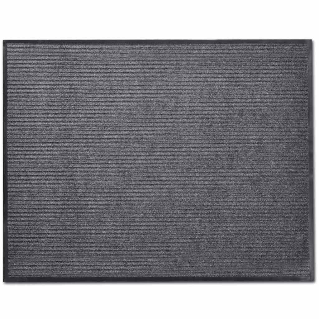 Door Mat Grey 90 x 60 cm PVC