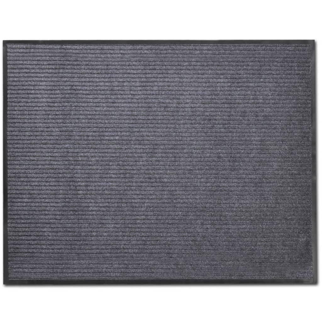 Grey PVC Door Mat 90 x 150 cm