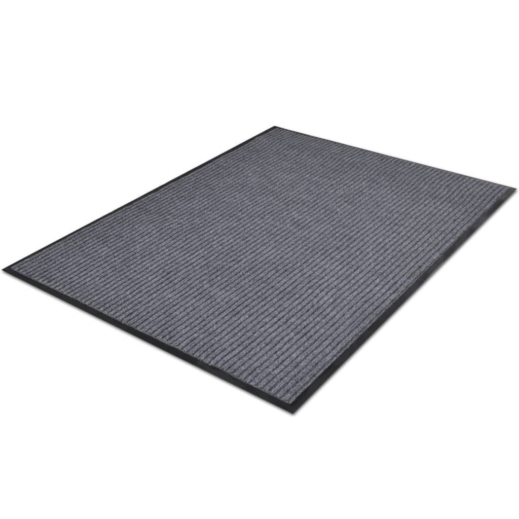 Grey PVC Door Mat 90 x 150 cm