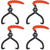 4 pcs Log Tongs with PVC Handle