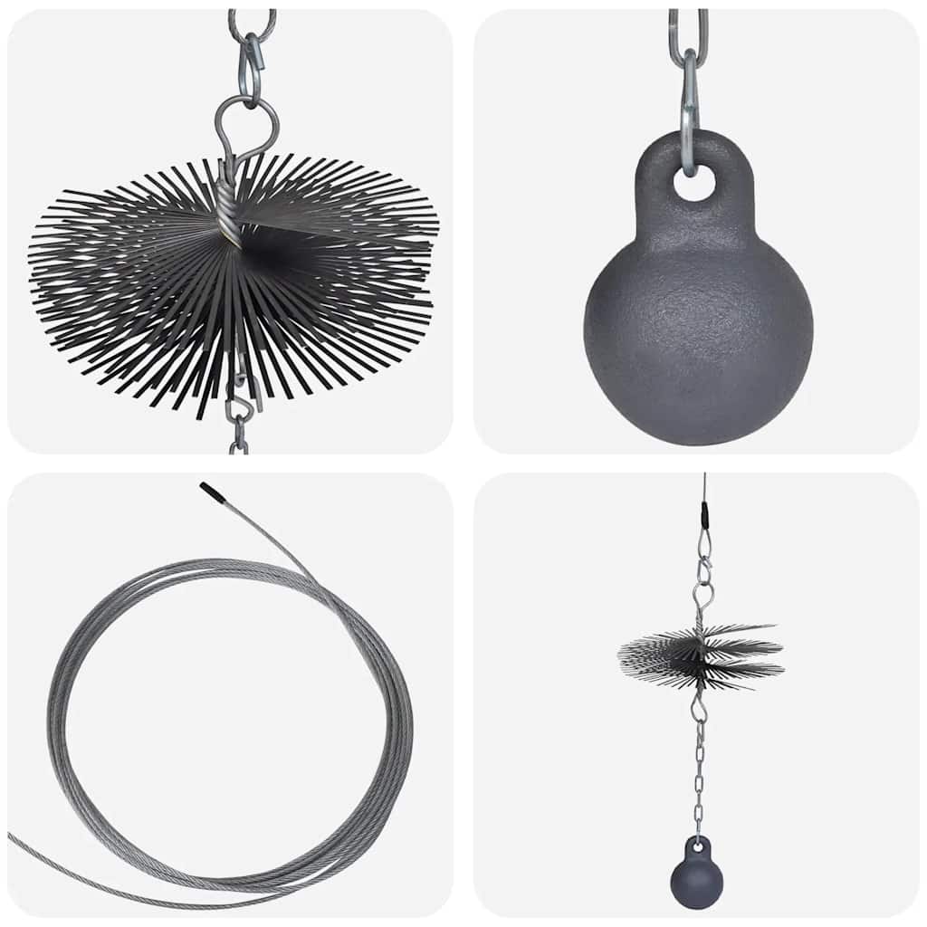 Round Chimney Cleaning Brush Dia. 25 cm