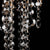 White Metal Ceiling Lamp with Crystal Beads