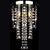 White Metal Ceiling Lamp with Crystal Beads