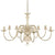Antique White Metal Chandelier 8 x E14 Bulbs