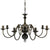 Antique Black Metal Chandelier 8 x E14 Bulbs