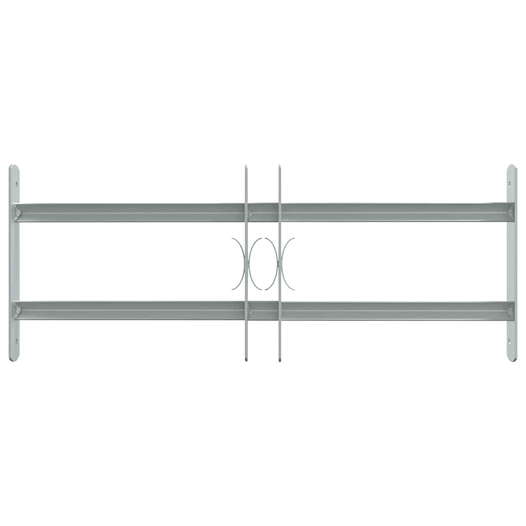 Adjustable Security Grille for Windows with 2 Crossbars 500-650 mm