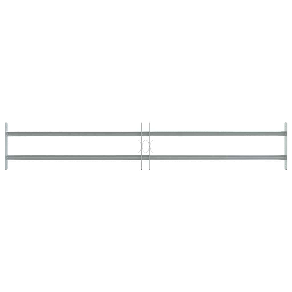 Adjustable Security Grille for Windows with 2 Crossbars 1000-1500 mm
