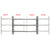 Adjustable Security Grille for Windows with 3 Crossbars 1000-1500 mm