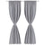 2 pcs Grey Slot-Headed Blackout Curtains 135 x 245 cm