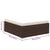 8 Piece Garden Lounge Set with Cushions Poly Rattan Brown