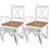 Dining Chairs 2 pcs White Pinewood