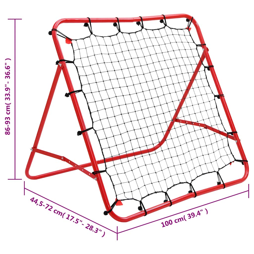 Adjustable Football Kickback Rebounder 100 x 100 cm