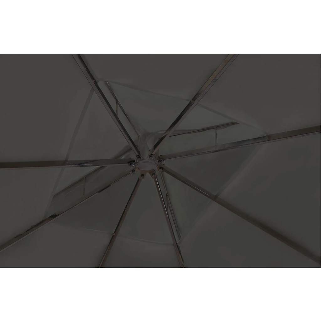 Poly Rattan Gazebo with Dark Grey Roof 3 x 4 m