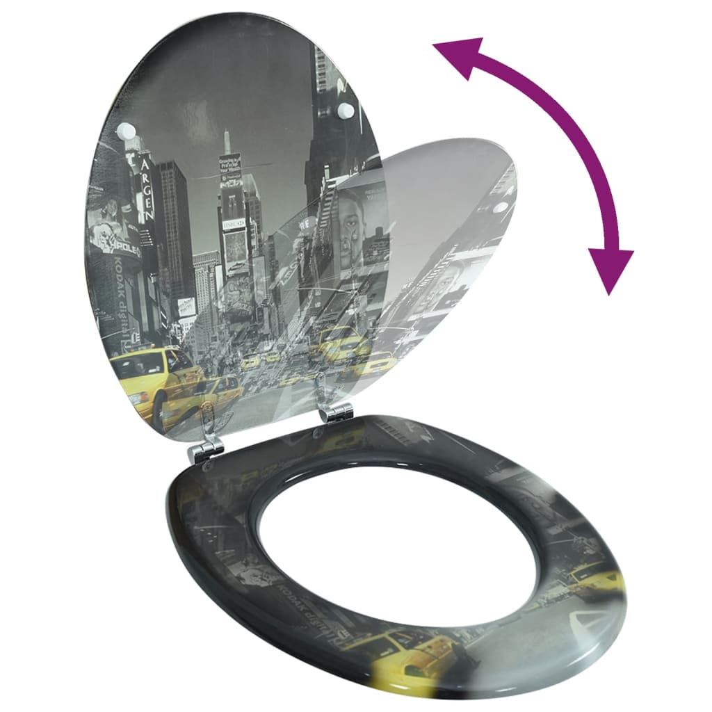 Toilet Seats with Hard Close Lids MDF New York