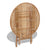 5 Piece Folding Outdoor Dining Set Bamboo