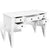 White Writing Desk with 5 Drawers