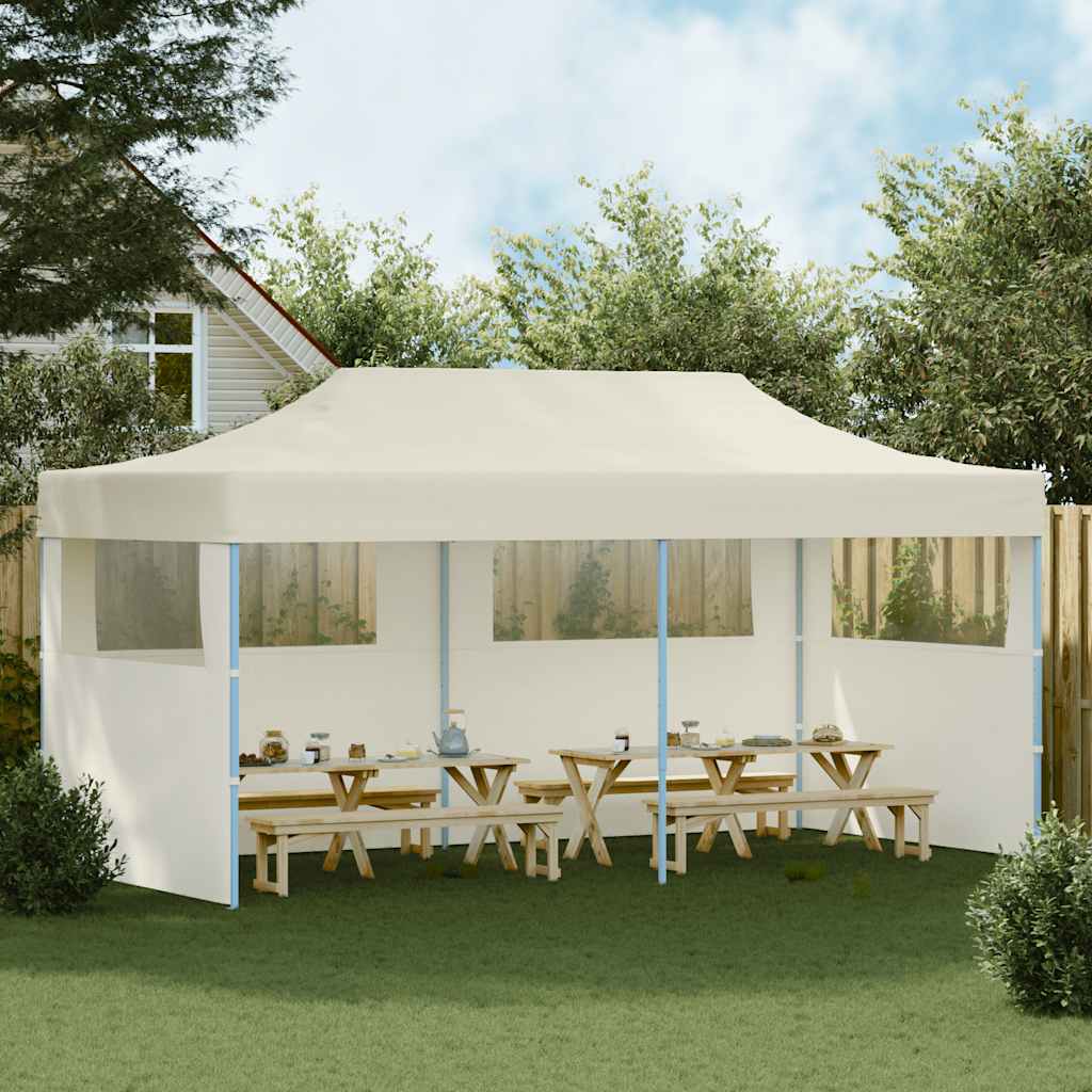 Cream Foldable Pop-up Party Tent 3 x 6 m
