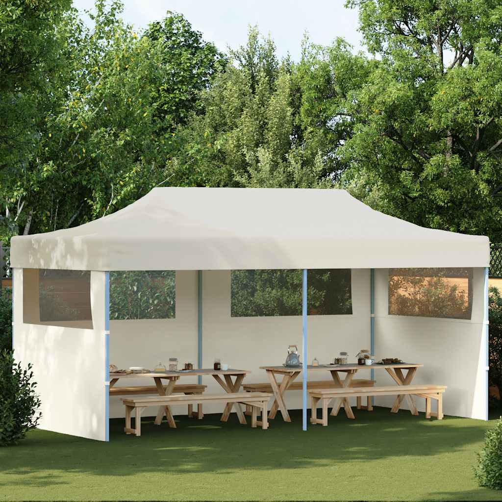 Cream Foldable Pop-up Party Tent 3 x 6 m