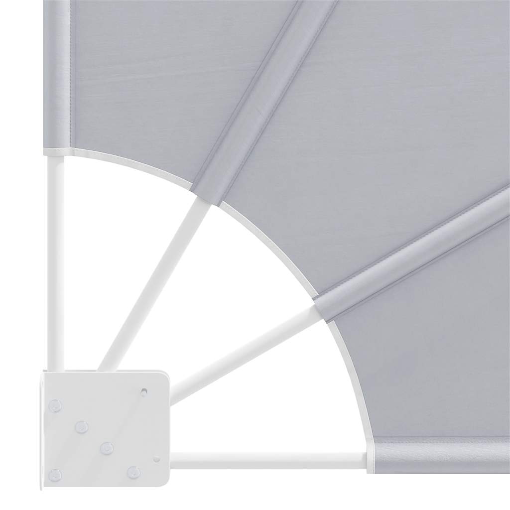 Collapsible Balcony Side Awning Grey 210x210 cm