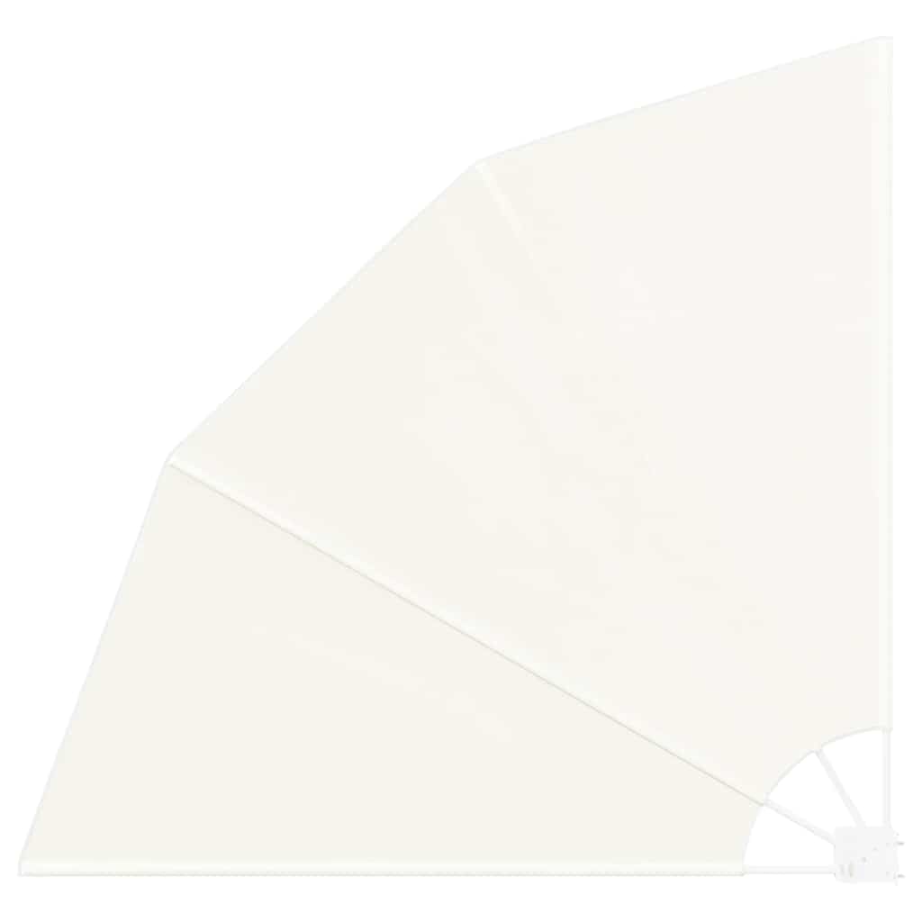 Collapsible Balcony Side Awning Cream 210x210 cm