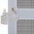 White Hinged Insect Screen for Doors 100 x 215 cm