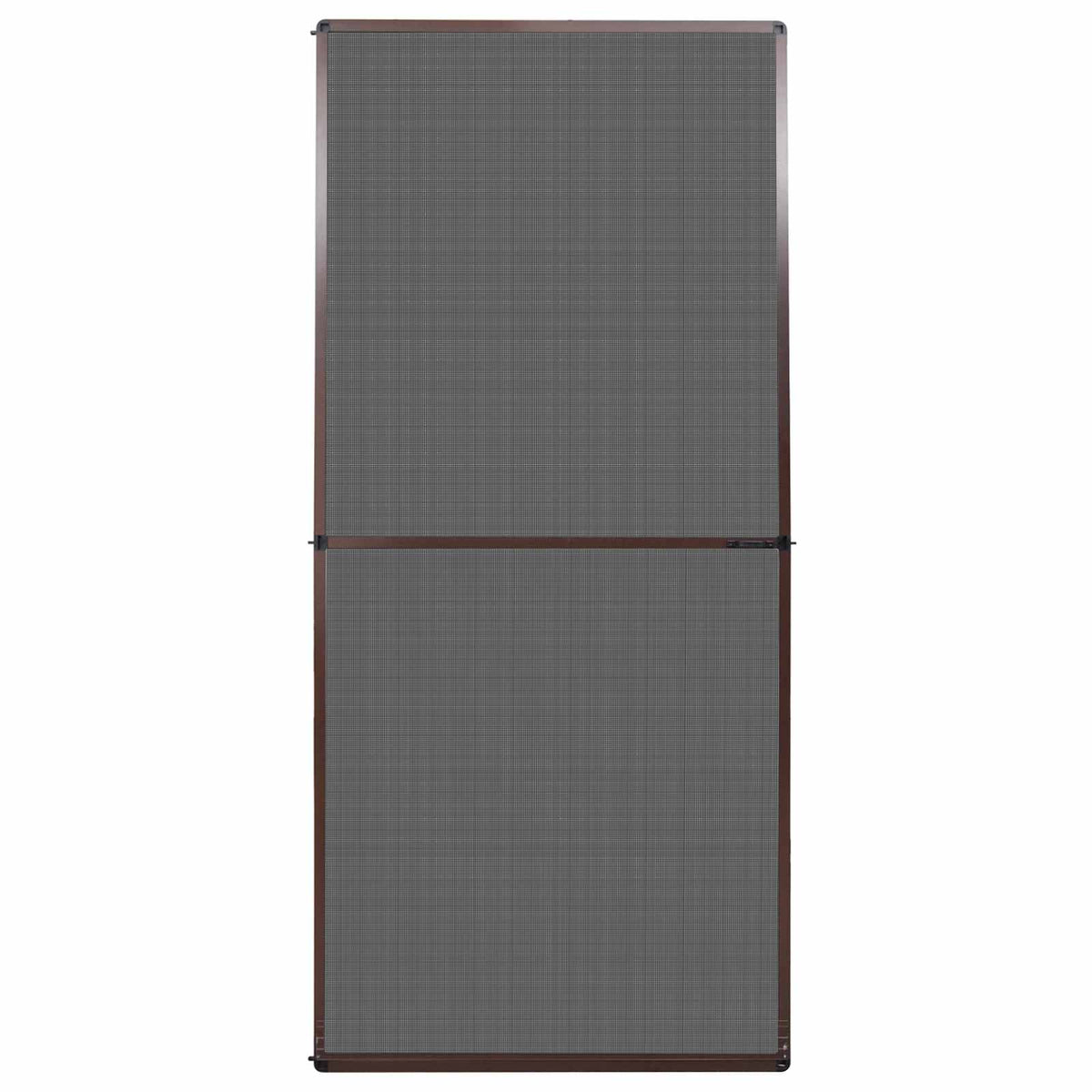 Hinged Insect Screen Manual Brown and Black 100 x 215 cm