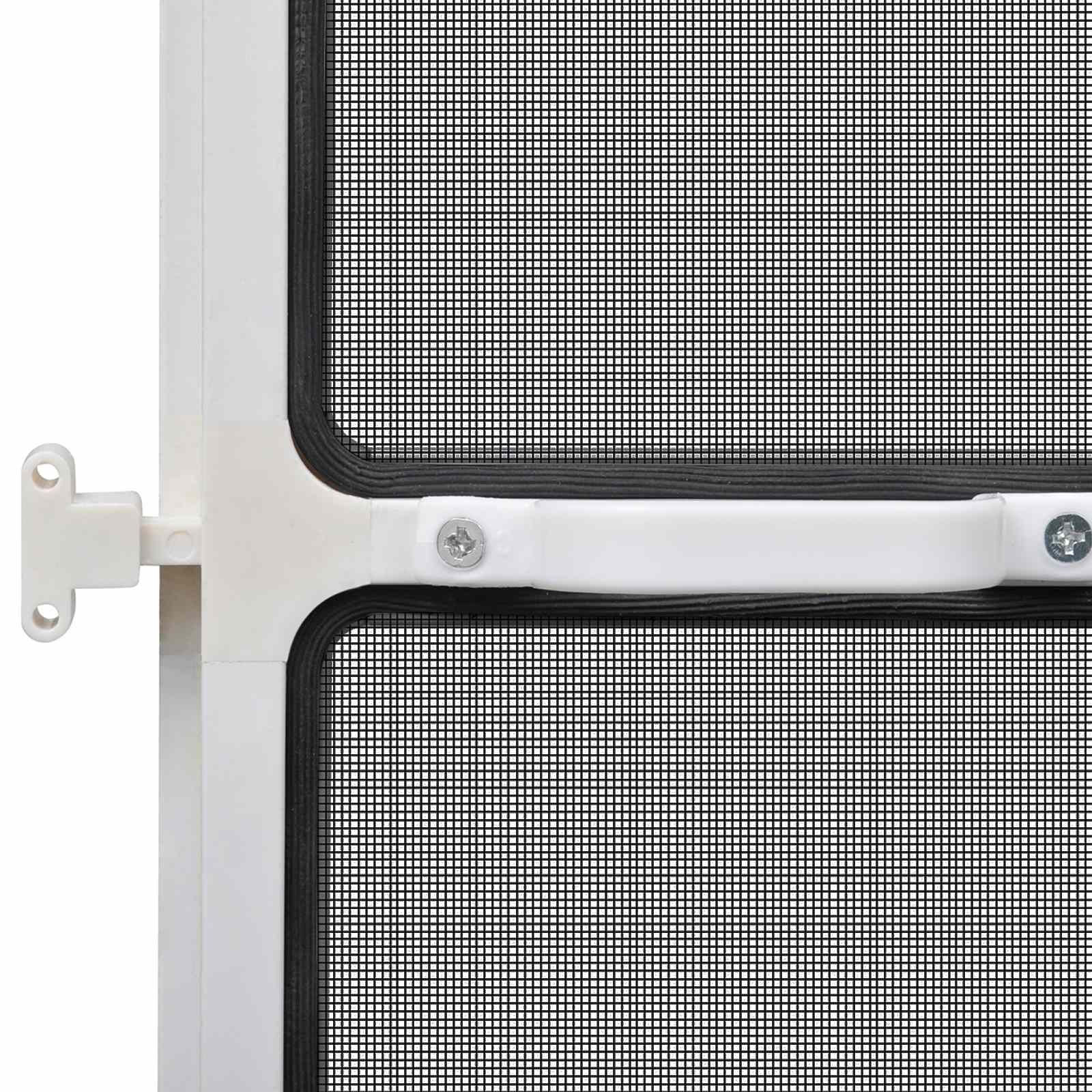 Hinged Insect Screen Manual White and Black 120 x 240 cm