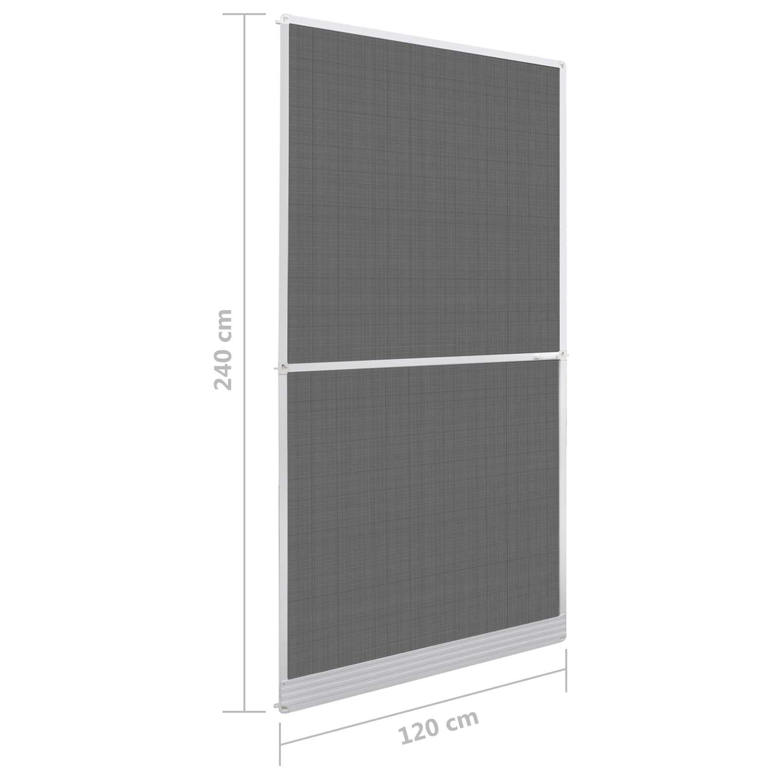 Hinged Insect Screen Manual White and Black 120 x 240 cm