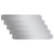 Set of 5 Flexible Lawn Fence Galvanised Steel 100 x 14 cm