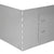 Set of 5 Flexible Lawn Fence Galvanised Steel 100 x 14 cm