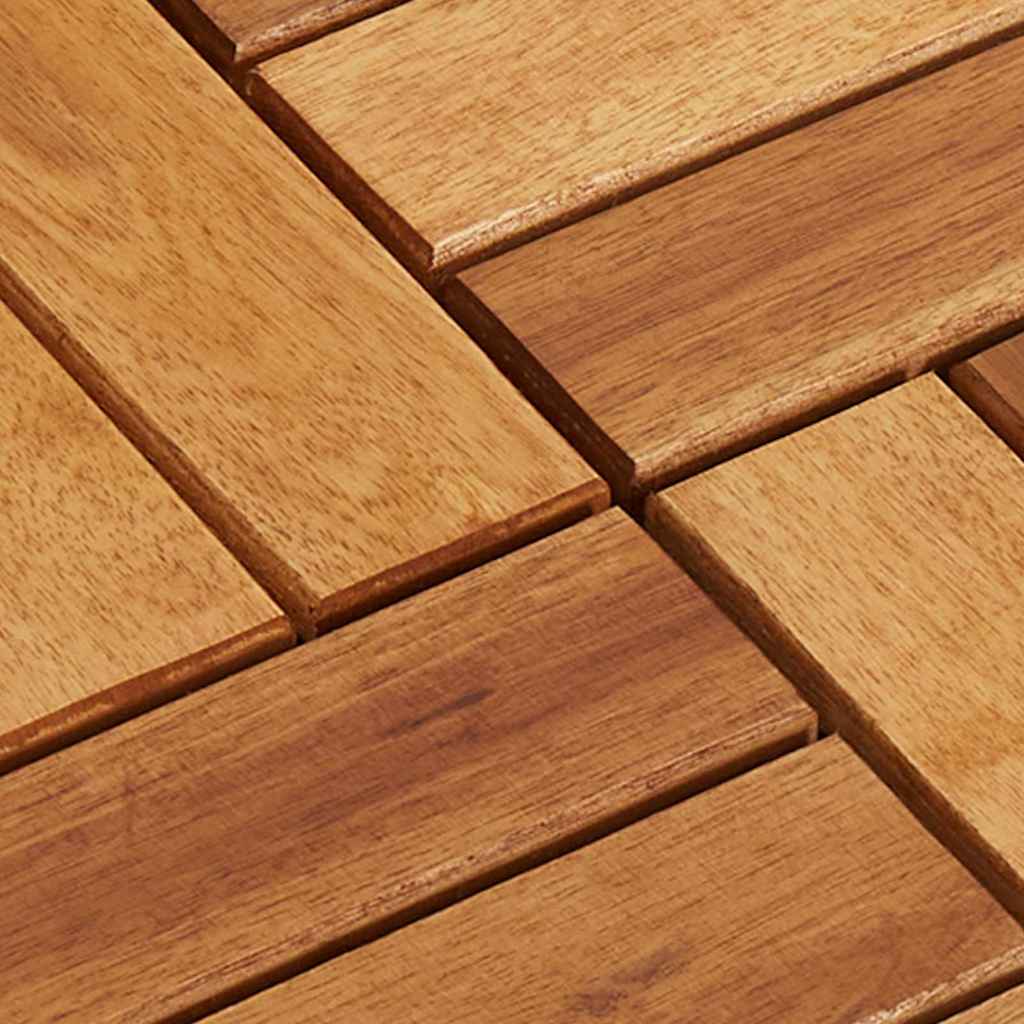 10 pcs Acacia Decking Tiles 30 x 30 cm