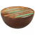 Coffee Table Bowl-shaped with Steel Base Solid Reclaimed Wood
