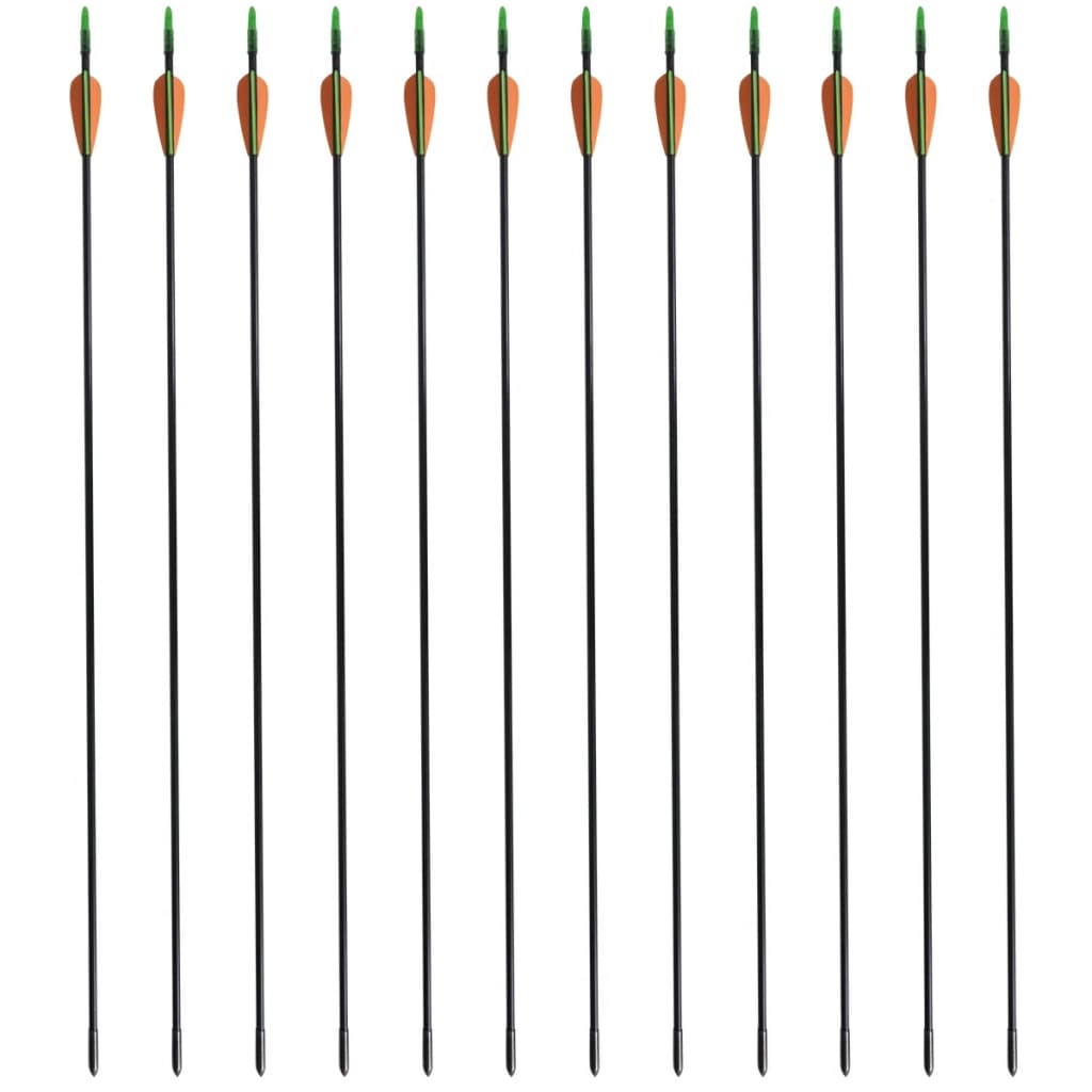 Standard Recurve Bow Arrows 30" 0.6 cm Fiberglass 12 pcs