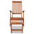 Outdoor Deck Chair with Footrest Solid Acacia Wood