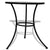 3 Piece Bistro Set Ceramic Tile Black and White